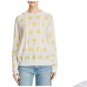 BLOOMINGDALES If Life Gives You Lemons Lightweight Cardigan Hood Pullover XS NWT